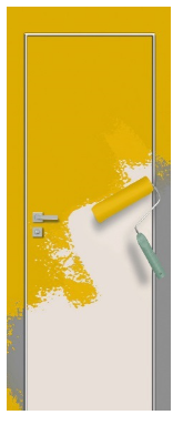 Двери-невидимки Torex НАРУЖНОЕ открывание 40 мм (полотно под покраску)