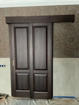 Раздвижная дверь ПМЦ массив ольхи