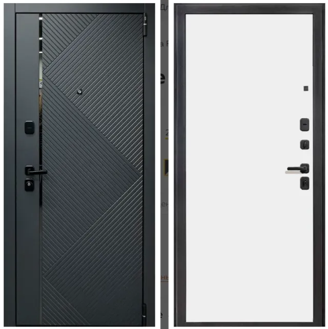 Входная дверь Porta R 87.50.1 Graphite Pro/Super White