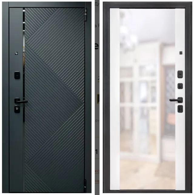 Входная дверь Porta R 87.П05 Graphite Pro/Shellac White