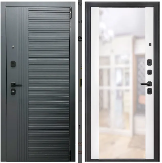 Входная дверь Porta R 89.П05 Graphite Pro/Shellac White