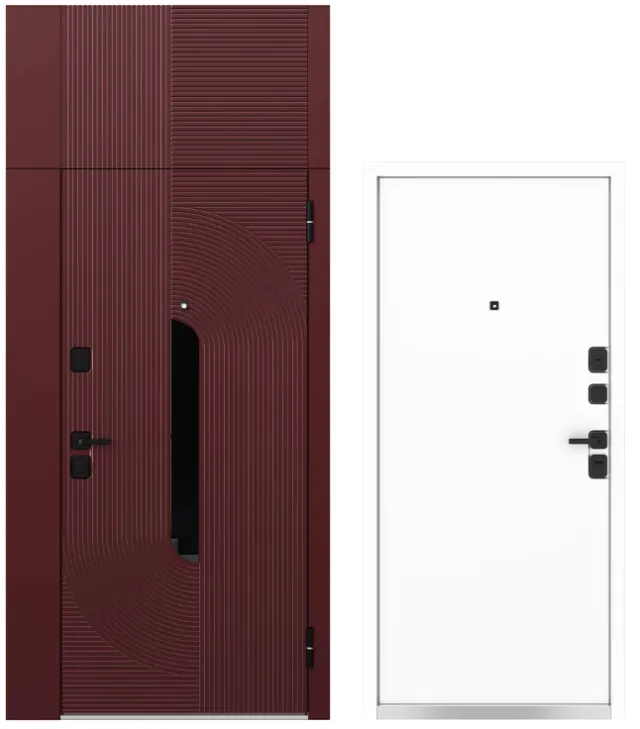 Входная дверь Металюкс Milano M1055 E с фальш-панелью