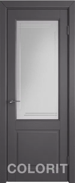 Межкомнатная дверь Colorit K1 ДО Графит