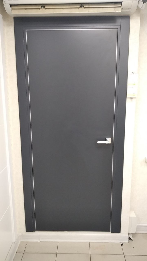 Межкомнатная дверь Profildoors 1E Антрацит КОМПЛЕКТ