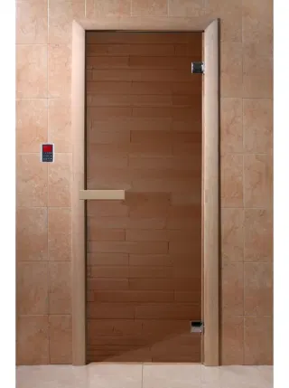 Дверь для бани DOORWOOD БРОНЗА 800х1900