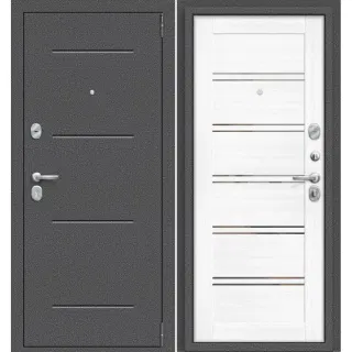 Входная дверь Porta R 104.П28 Антик Серебро/Snow Veralinga