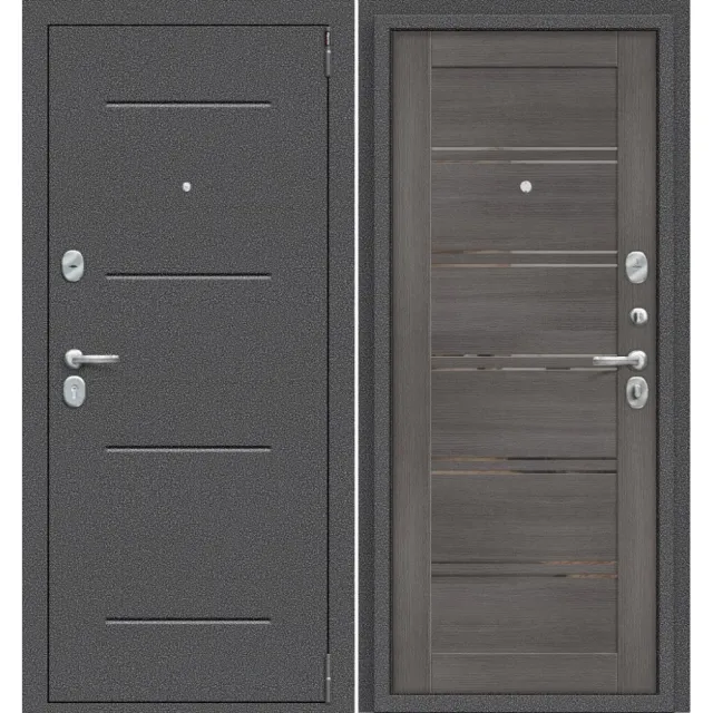 Входная дверь Porta R 104.П28 Антик Серебро/Grey Veralinga