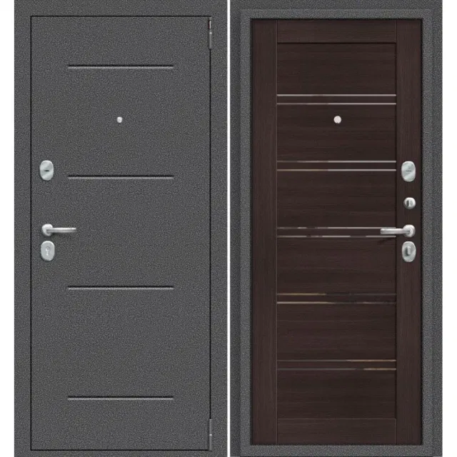 Входная дверь Porta R 104.П28 Антик Серебро/Wenge Veralinga