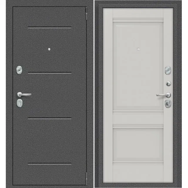 Входная дверь Porta R 104.K42 Антик Серебро/Nardo Grey