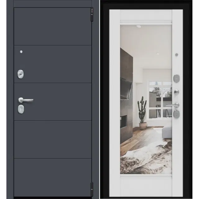 Входная дверь Porta R 4.K41 Graphite Art/Alaska