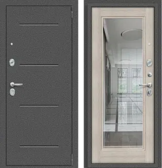 Входная дверь Porta R 104.П61 Антик Серебро/Cappuccino Veralinga