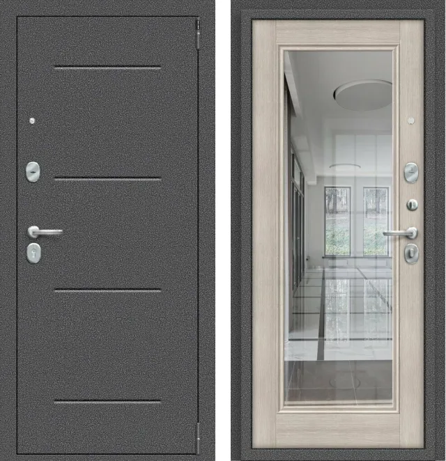 Входная дверь Porta R 104.П61 Антик Серебро/Cappuccino Veralinga